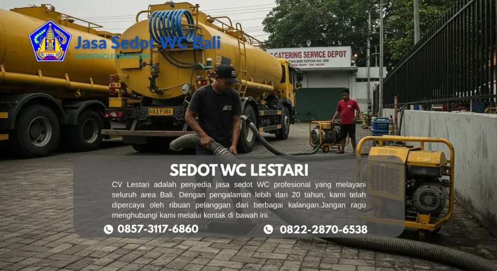 Truk Sedot WC Lestari melayani penyedotan WC di Denpasar Bali cepat dan murah