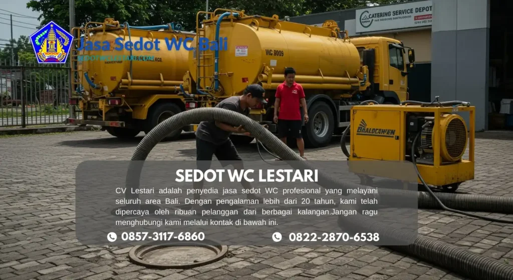 Sedot WC Lestari Bali melayani jasa sedot WC murah dan ramah