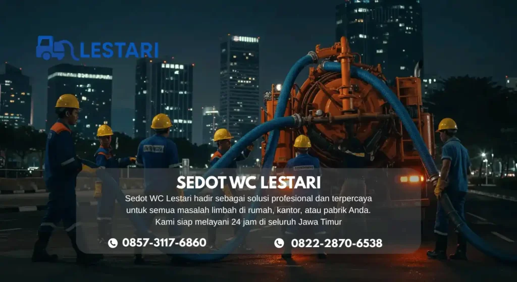 sedot wc banyuwangi kecamata genteng pada malam hari.