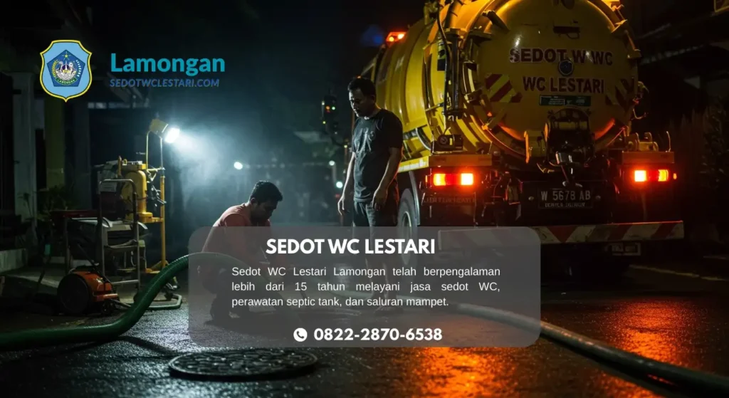 Promo harga murah jasa sedot WC Lamongan bulan ini.