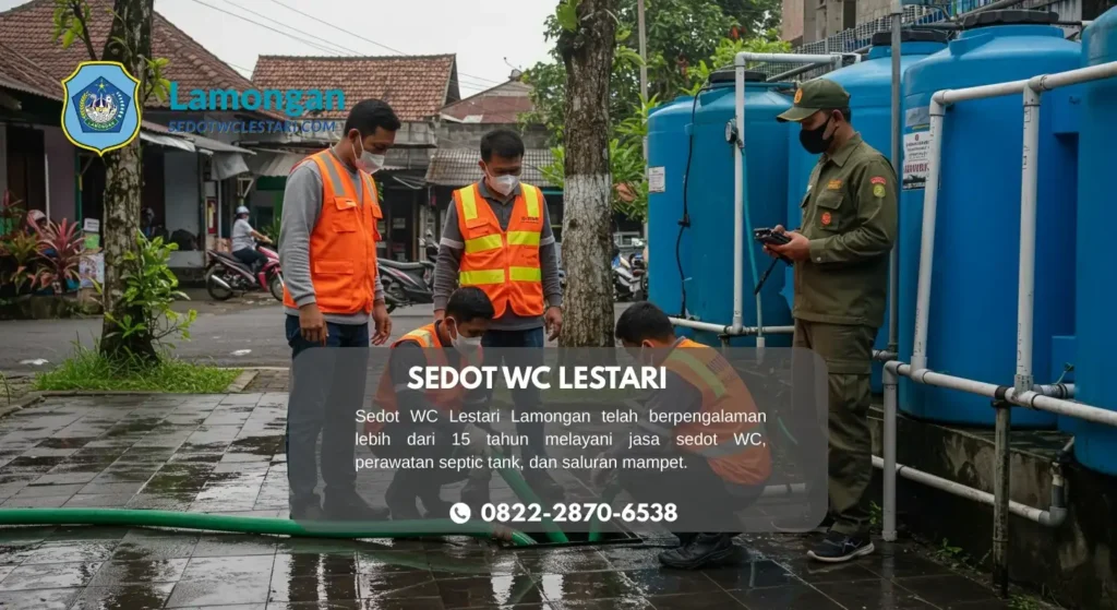 Hasil tuntas dari jasa sedot wc profesional Sedot WC Lestari Lamongan.